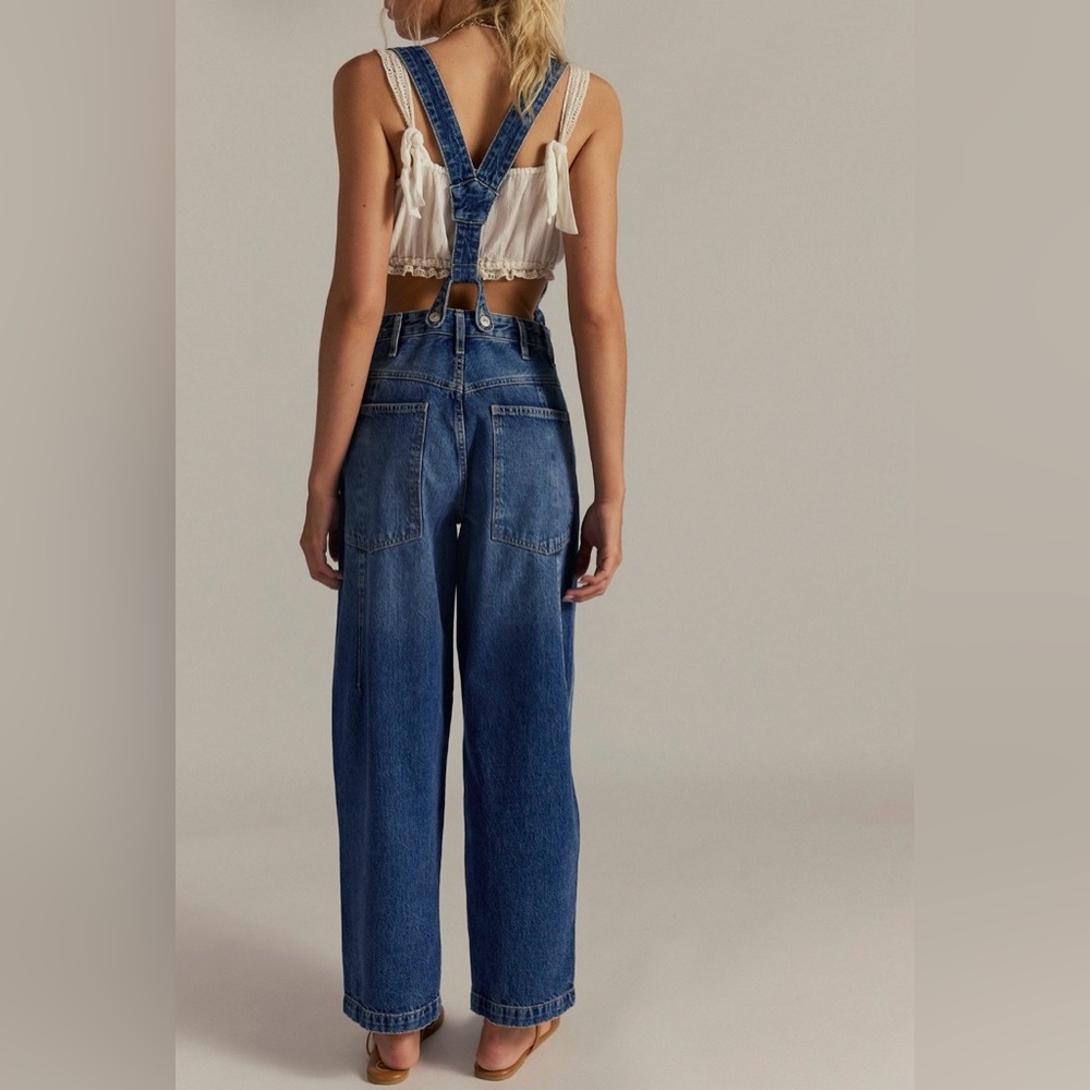 We The Free/Free People Berkley Suspender Jeans NWT SIZE 26 - Picture 4 of 8